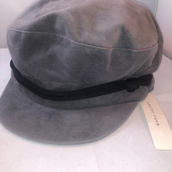 Marc Jacobs Gray w/black rope detail Newsboy Hat main image 4